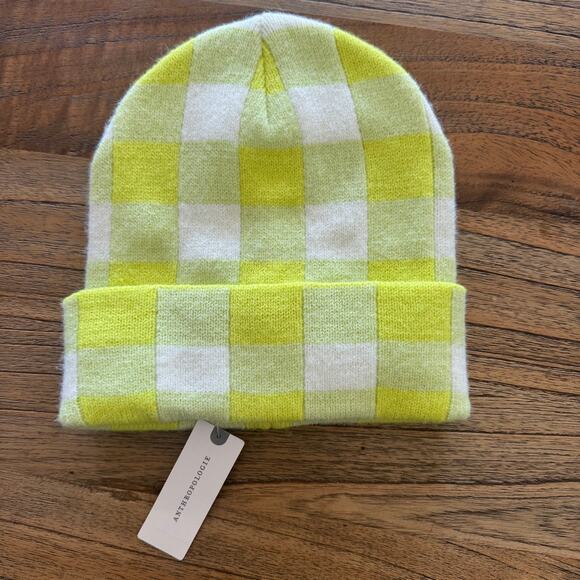Maeve Accessories - Maeve (Anthropologie) Women's Plaid Beanie - Size ALL